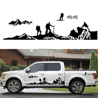 8pcs car door side stickers for ford ranger raptor f150 f 150 off road 4x4 climber pickup diy auto decals sticker accessories