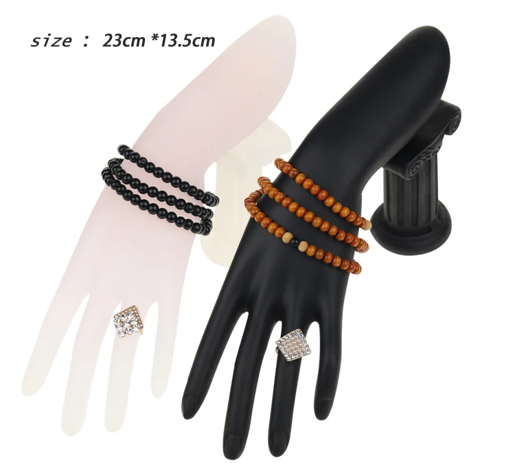 

High Quality Resin And Velvet Hand Mold Finger Display Showcase Jewelry Display Mannequin for Ring Bracelet Display Display