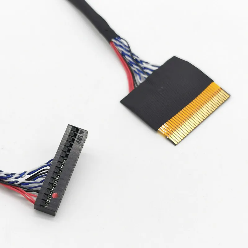 Универсальный LVDS кабель 30pin FPC FFC поворот DuPont интерфейс 1ch 8bit левый/правый источник