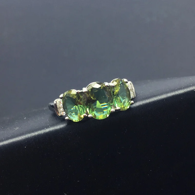 Женское кольцо с зултанитом из серебра 925 пробы|Кольца| |