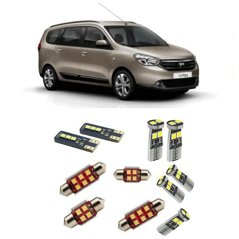 

Car Accessories Car Led Interior Light Kit For Dacia Lodgy 2012 - 2021 Error Free White 6000K Super Bright