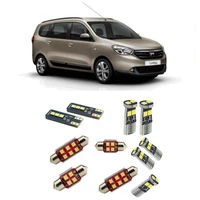 car accessories car led interior light kit for dacia lodgy 2012 2021 error free white 6000k super bright
