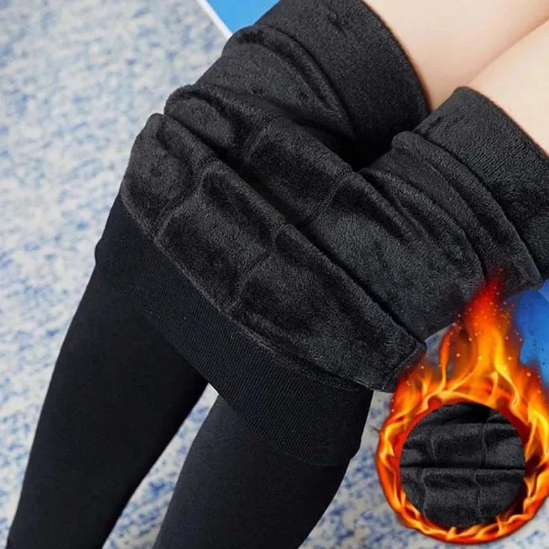 

Seamless Add Velvet To Keep Warm Leggings Autumn And Winter Women 40-70kg Be Applicable High Waist Indoor Workout Yoga Pants