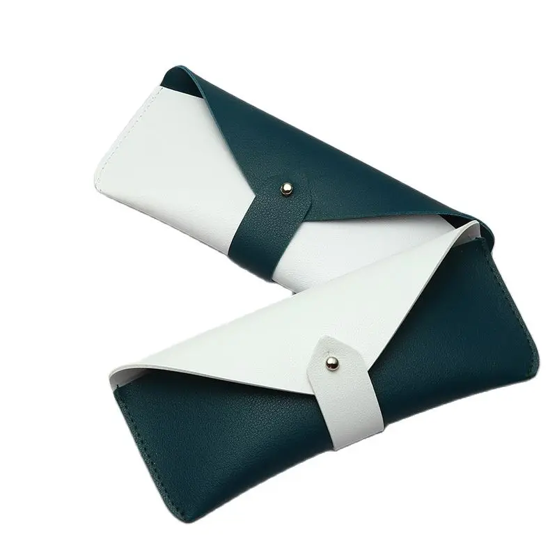

New High Quality Leather Women's Sunglasses Case For Men PU Glasses Bag Fashion Portable Soft Eyewear Pouch Glasses Accessories