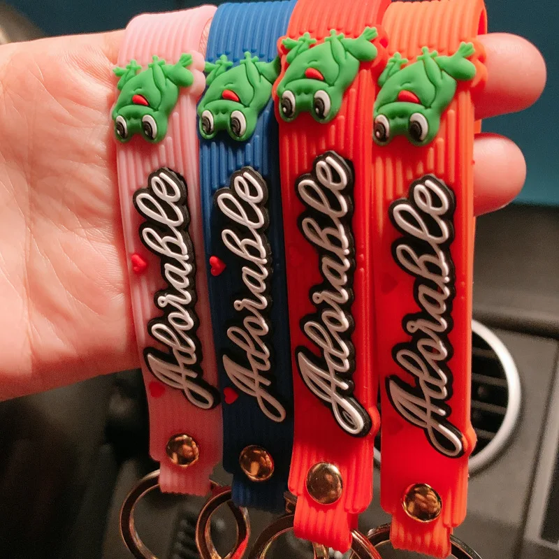 

Cute Anime Kuromi Melody Keychain Kawaii Cartoon Frog Women Girl Men Bag Car Pendant Key Chain Wedding Couples Christmas Gift