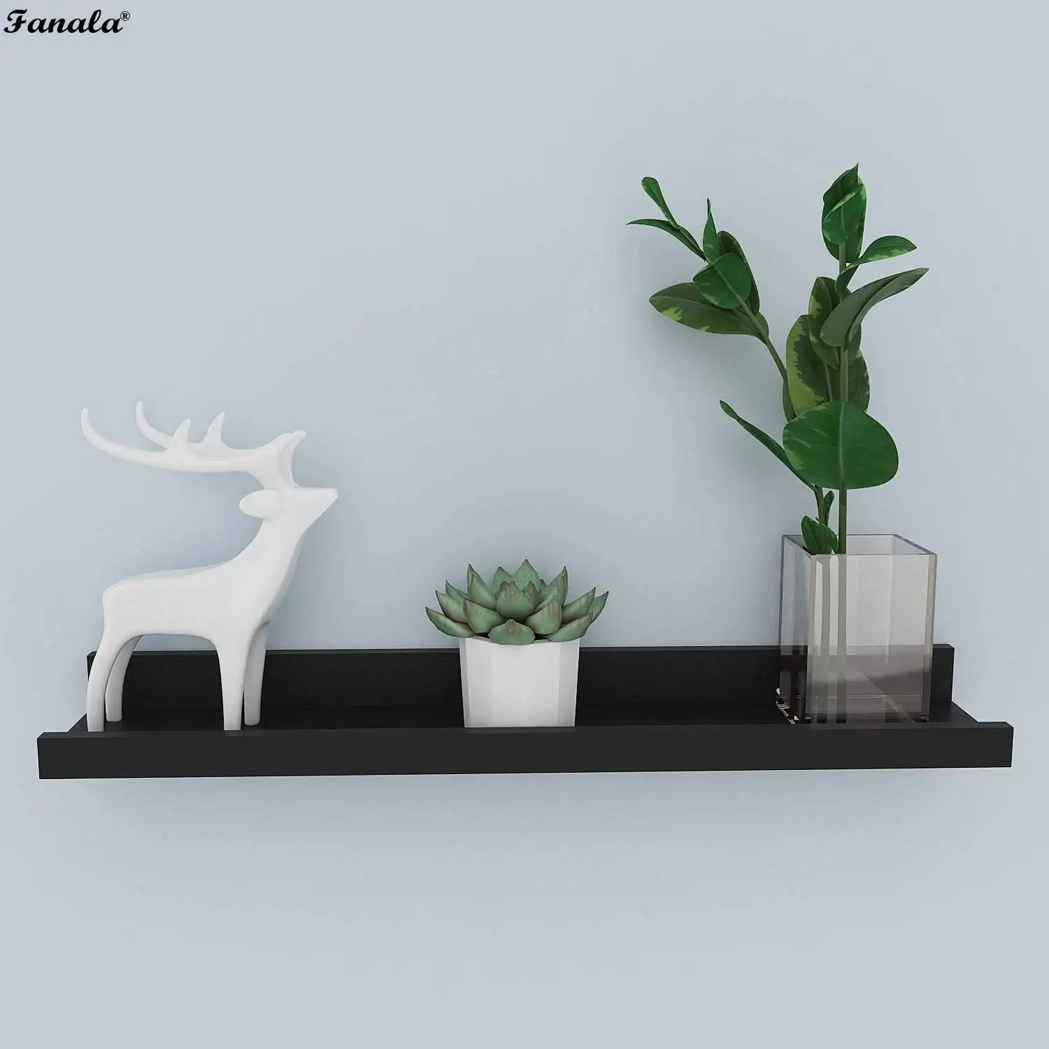 Современный Дизайн Плавающая картина дисплей карниз Полочка с настенным