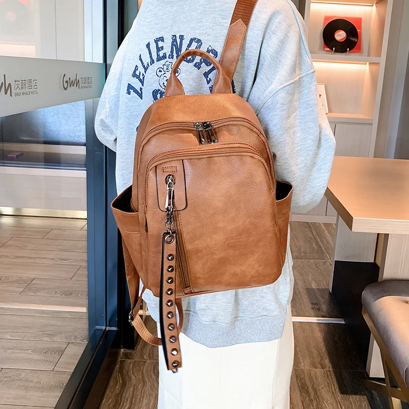 

Women's bag women's backpack women's single shoulder bag handbag messenger bag women's fashion Pu Backpack