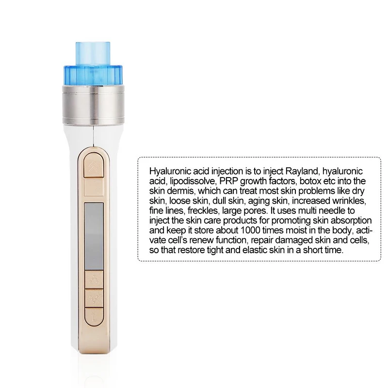 Портативный Умный инжектор воды мезотерапия 2 в 1 использование мезопистолет