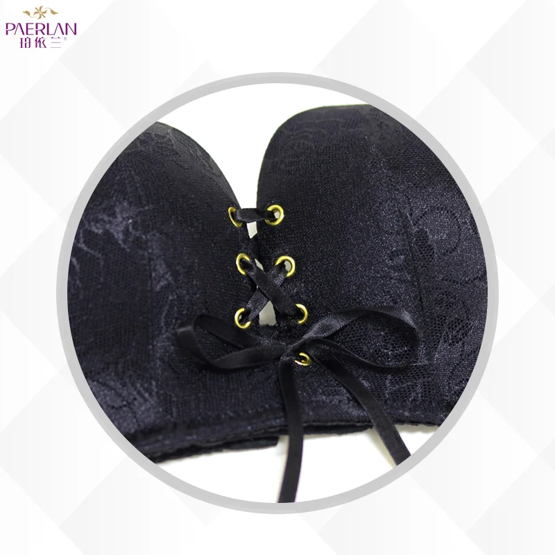 [ 2 pieces ]PAERLAN  contact female bra Push Up anti-skid small chest strap B underwear Back Closure Convertible Stra