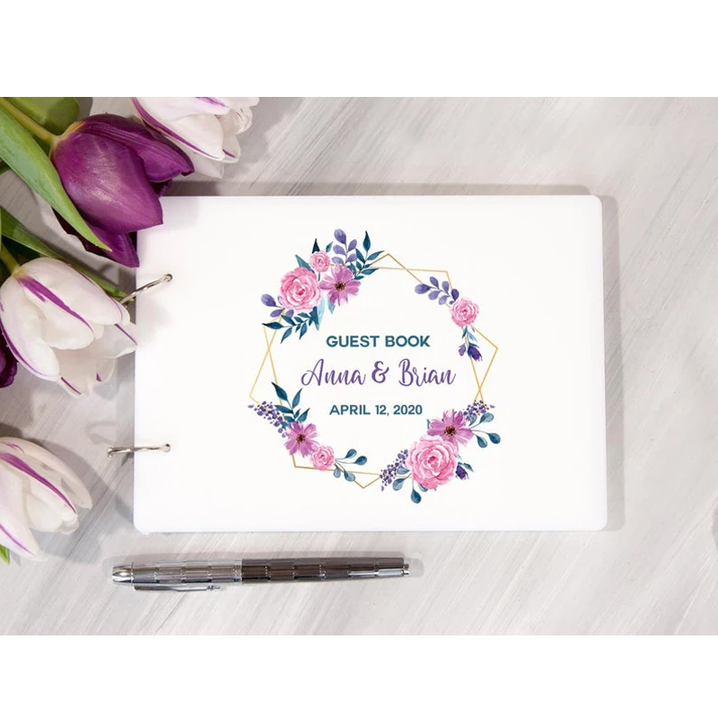 Индивидуальная Свадебная Гостевая книга альтернатива зелени ботанический