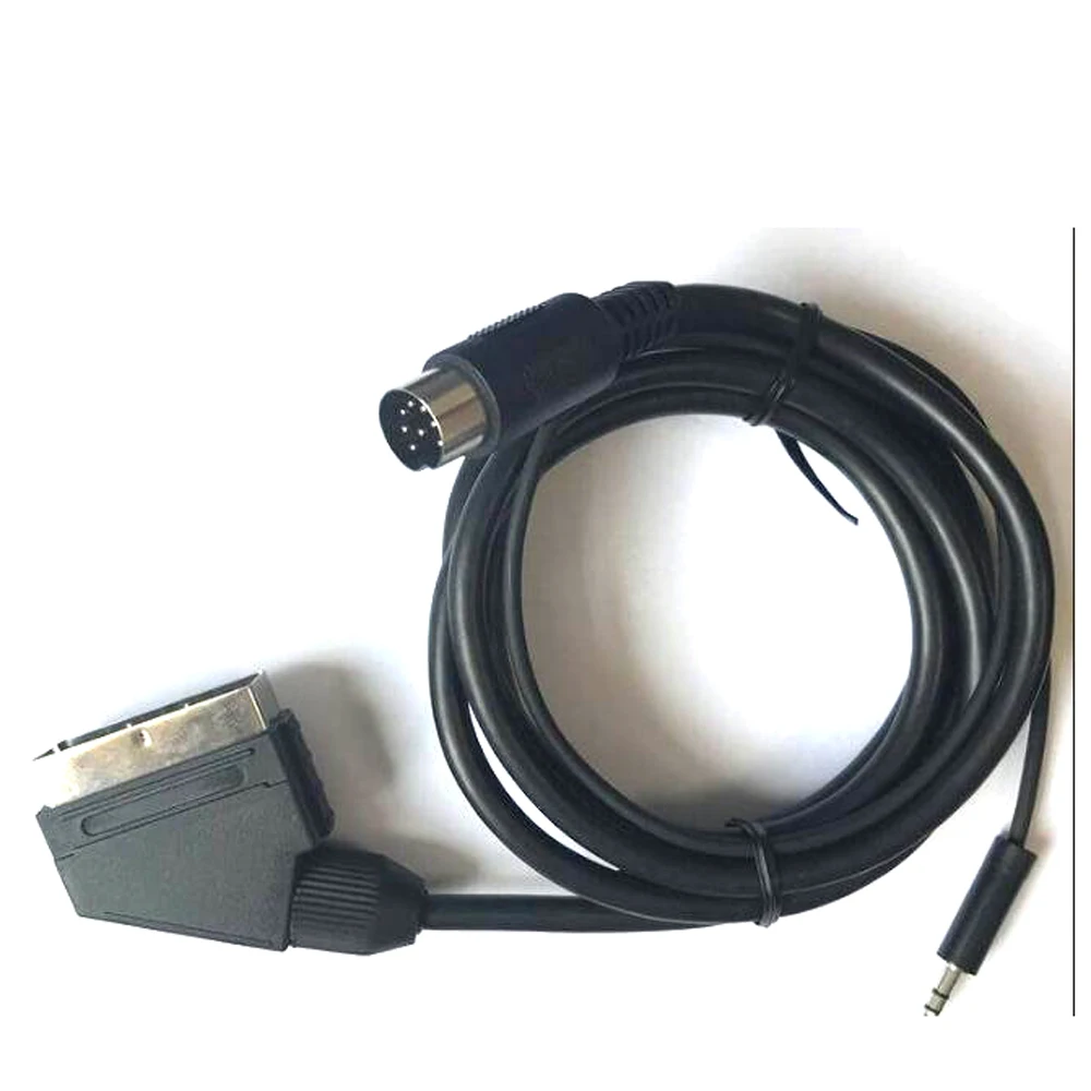 Никелированный двухканальный кабель scart av для SEGA Genesis 1 3 5 мм 8 метров 10 шт. |