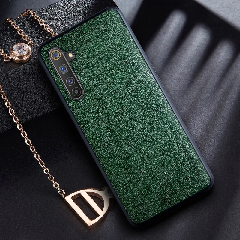 case for Oppo Realme 6 pro 6i 6s case with Retro business PU leather design,TPU+PU 2in1 material