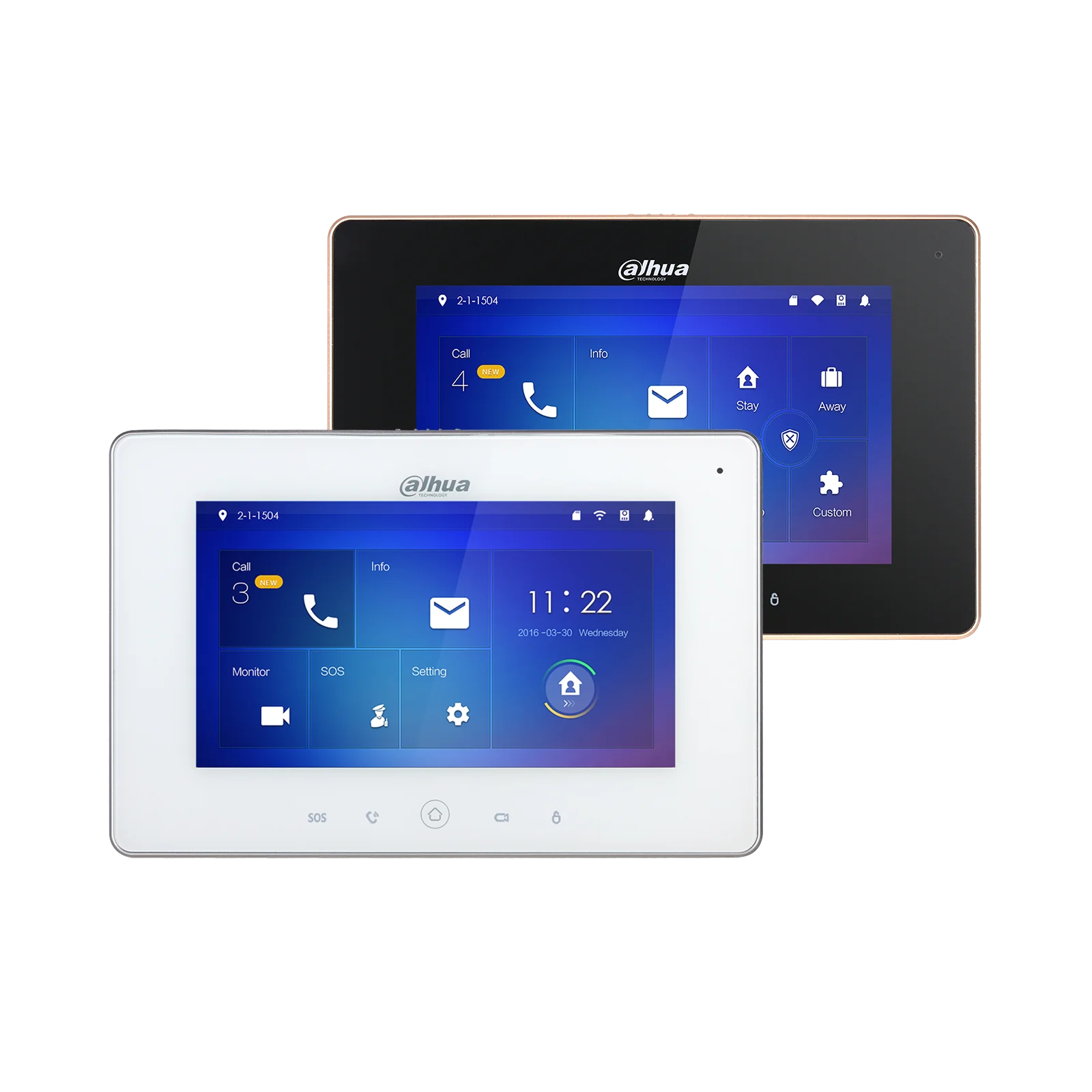 Dahua Wi Fi внутренний монитор VTH5221D/DW S2 многоязычный 7 &quotTFT сенсорный экран Micro SD карта