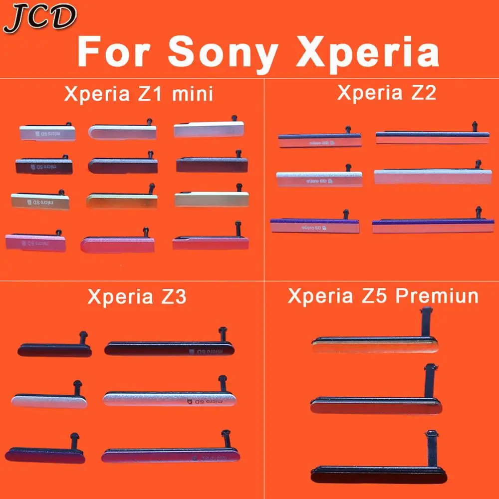 JCD Micro SD SIM карты USB зарядный порт слот крышка для защиты от пыли Sony Xperia Z1mini Z2 Z3 Z5