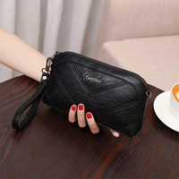 fashion small waterproof cosmetic bags travel wash storage clutch bag for female pu leather portable hand makeup bags women