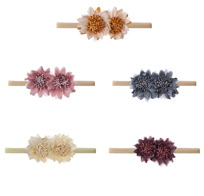 Diadema el&aacute;stica para ni&ntilde;a peque&ntilde;a, accesorios para el cabello de princesa, costura creativa de simulaci&oacute;n nueva, herramientas para foto de flores, venta al por mayor-4