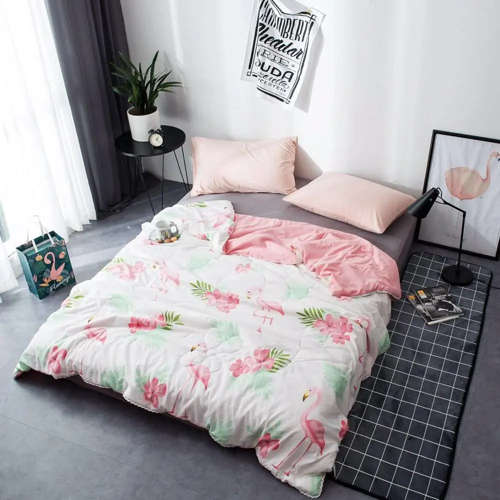 Хлопковое летнее стеганое одеяло одно двойное одеяла для взрослых Детские пледы