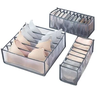 clothes foldable organizer underwear bra organizer storage box with compartments drawer divider boxes for underwears socks bras