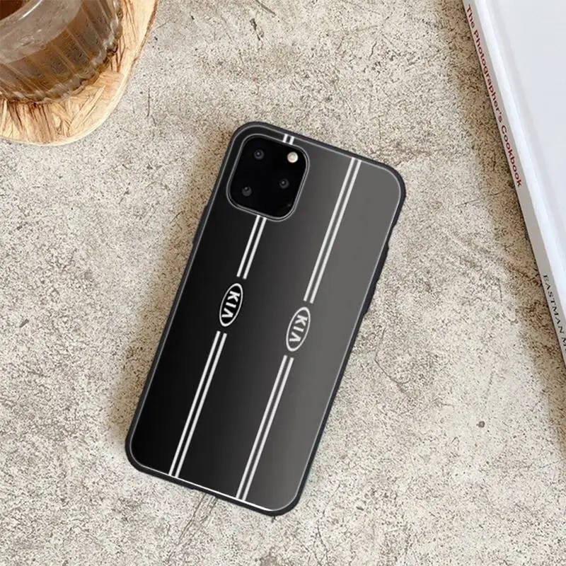 

Kia Car Black Black Soft Phone Cases For Iphone 6 6s 7 8 Plus XR X XS XSmax 11 12 Pro Mini Max