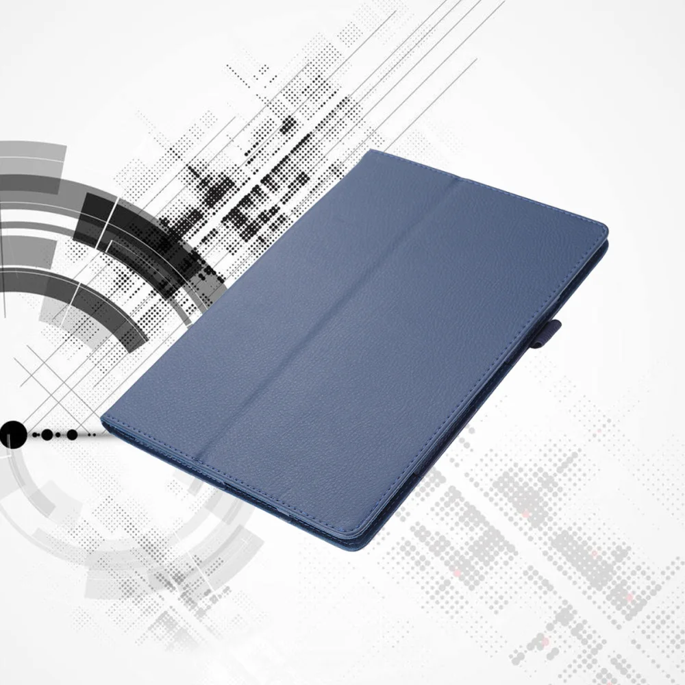 Чехол для планшета с текстурой личи и полным покрытием защитный чехол держателем