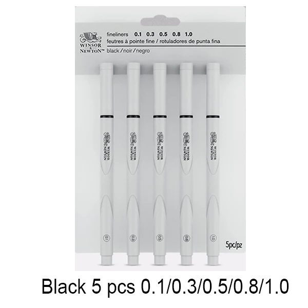 

Winsor&Newton fineliner Pen Set drawing design Pen Waterproof ink black/blue/sepia/cool grey