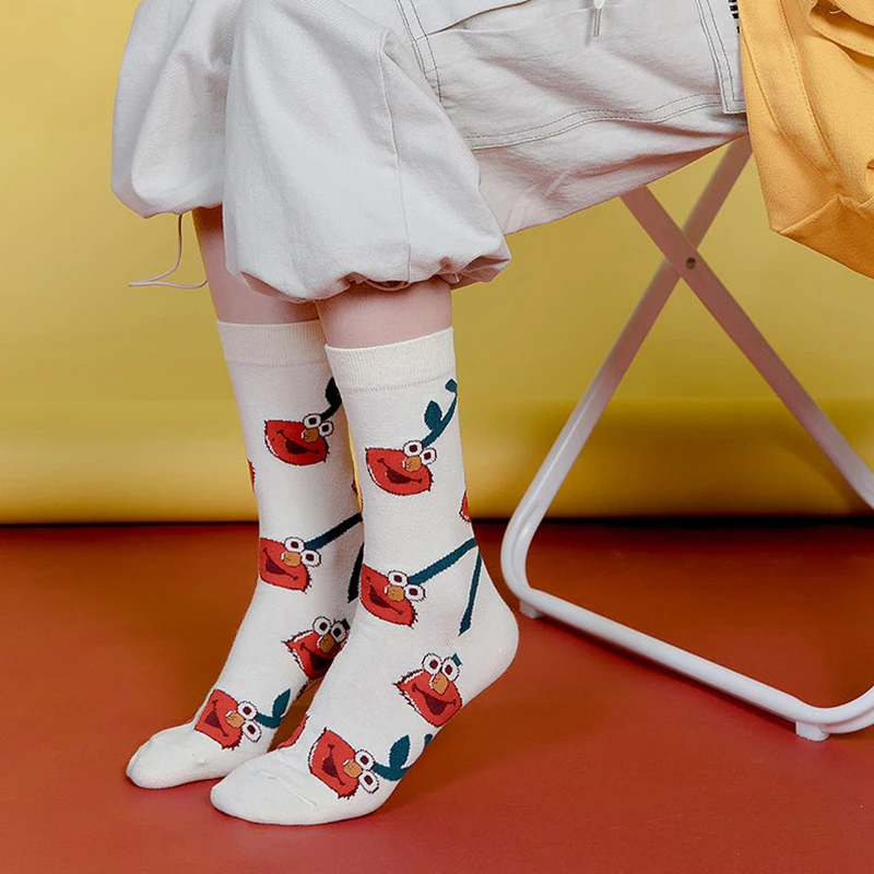 

Hot Spring Gifts For The New Year Women Kawaii Men's Socks Cartoon Autumn Nature Animal Knitted Stockings Soft Funny Summer