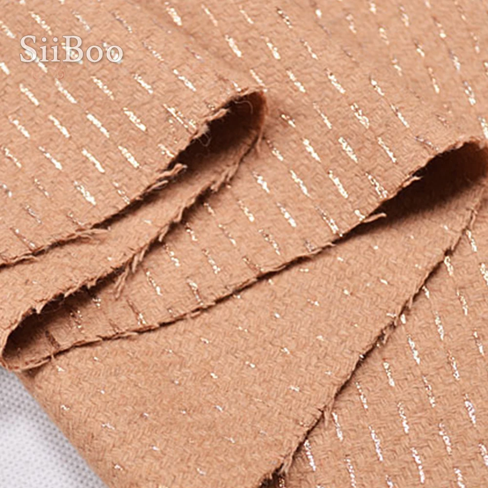 Шерстяная ткань в полоску британском стиле роскошный металлик для осенне-зимних