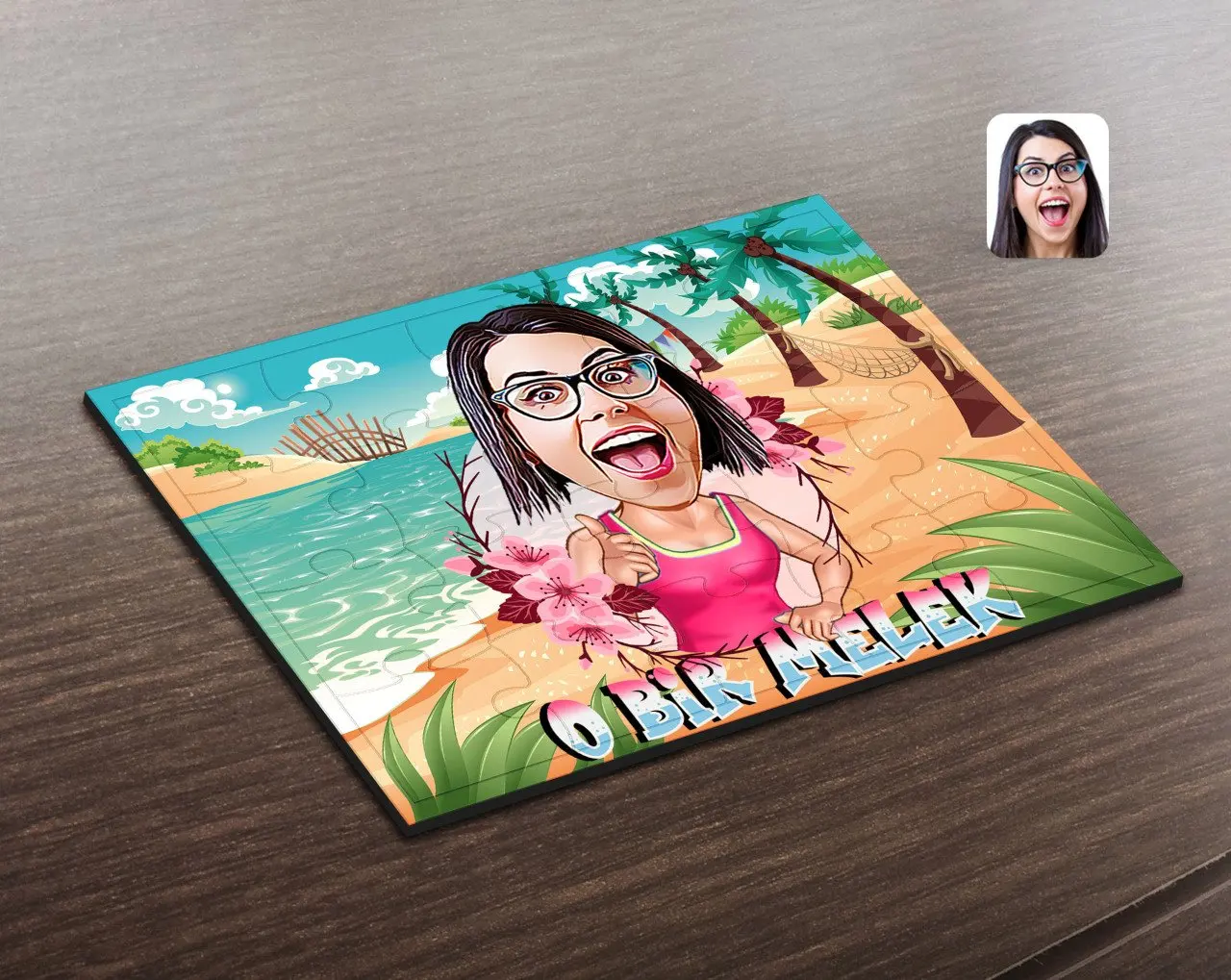 

Personalized Custom Women Day HE Is An Angel Caricature Of Wooden Puzzle-1