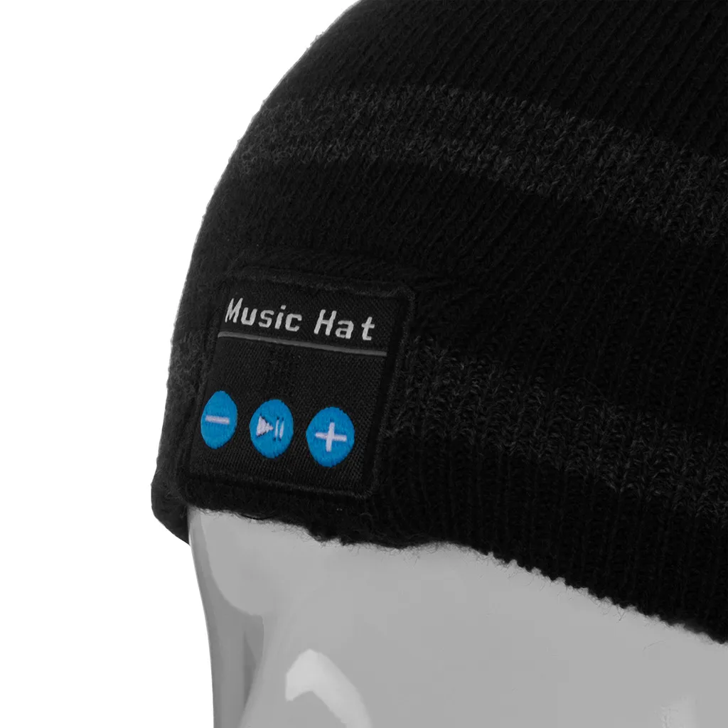 1х новая Bluetooth шапка бини музыкальная вязаная с громкой связью стерео наушники