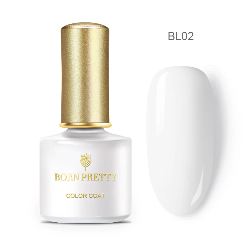 BL02 BORN PRETTY чистый цветной гель для ногтей, лак для ногтей, цветной лак для ногтей, отмачиваемый УФ светодиодный Гель-лак, базовое верхнее покрытие, 6 мл для маникюра своими руками - Цвет: BL02