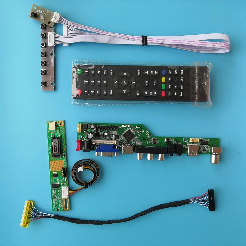 

Для детской платы с драйверами 1 лампа 15,4 "VGA AV TV, новый 30-контактный контроллер, цифровой сигнал, USB-модуль x
