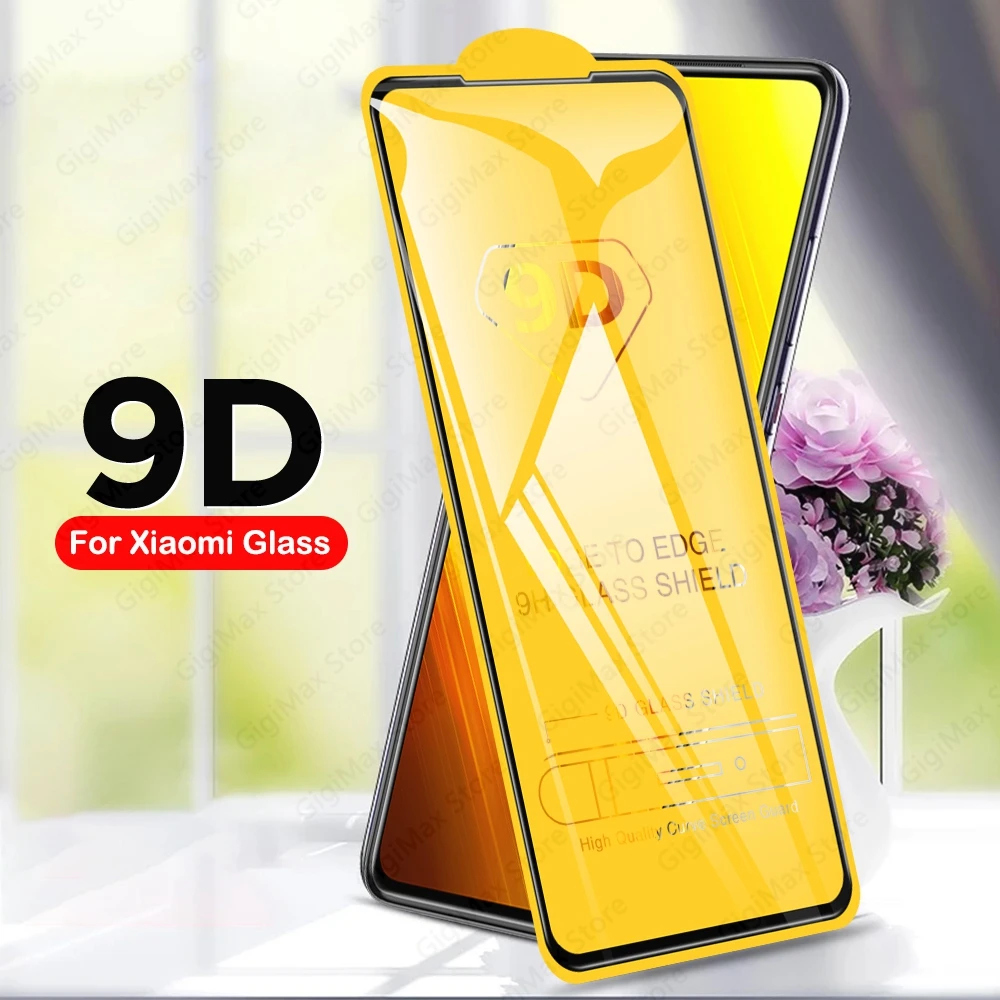 

9D Tempered Glass Film For Xiaomi Poco M3 X3 NFC Screen Protector Film For Xiaomi Poco F2 Pro X2 X3 Full Cover Front Clear Glass