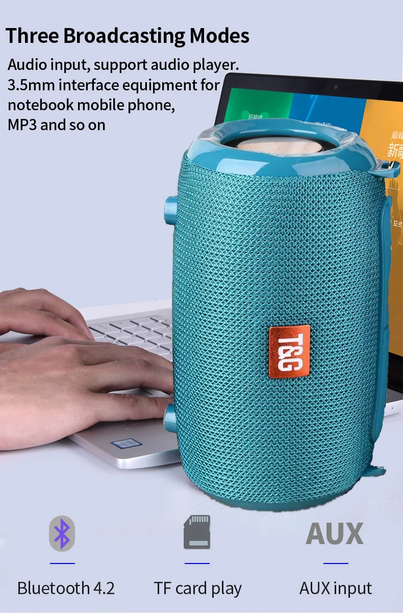 2020 Bluetooth динамик портативный fm-радио Беспроводная колонка водонепроницаемый
