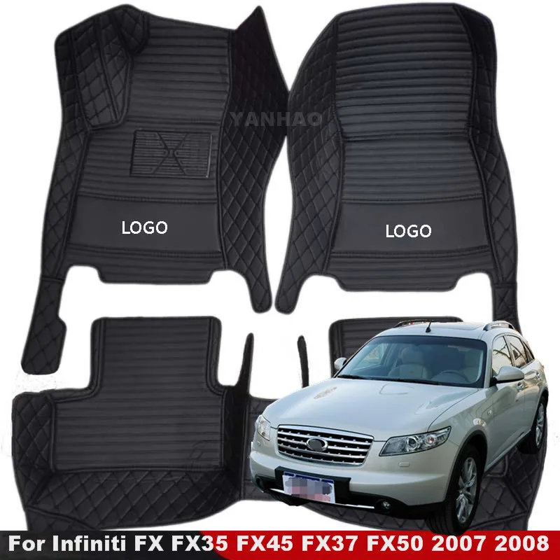 

Автомобильные коврики для Infiniti FX FX35 FX45 FX37 FX50 2003 2004-2008, автомобильные напольные коврики, коврики, автомобильные водонепроницаемые накладки для ног, декоративные
