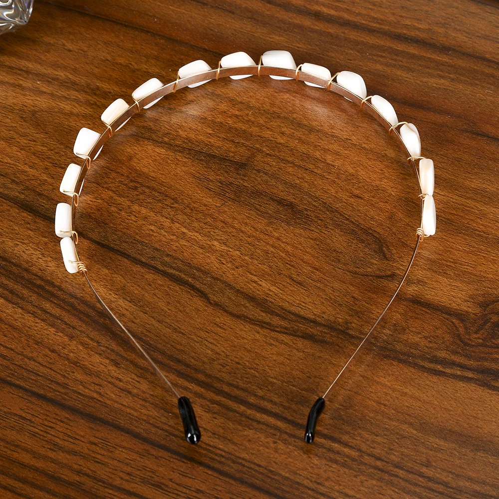 Levao, супер блестящий геометрический жемчуг, лента для волос для супер бесмерных девушек, темперамент, тонкая оголовье из сплава для женщин, аксессуары для волос