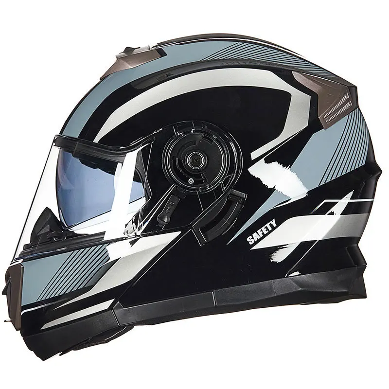 GXT Personality DOT Approved Motorcycle Helmet Full Face Helmet Motorcycle Modular Flip Helmet Lift Headphones Racing Capacete