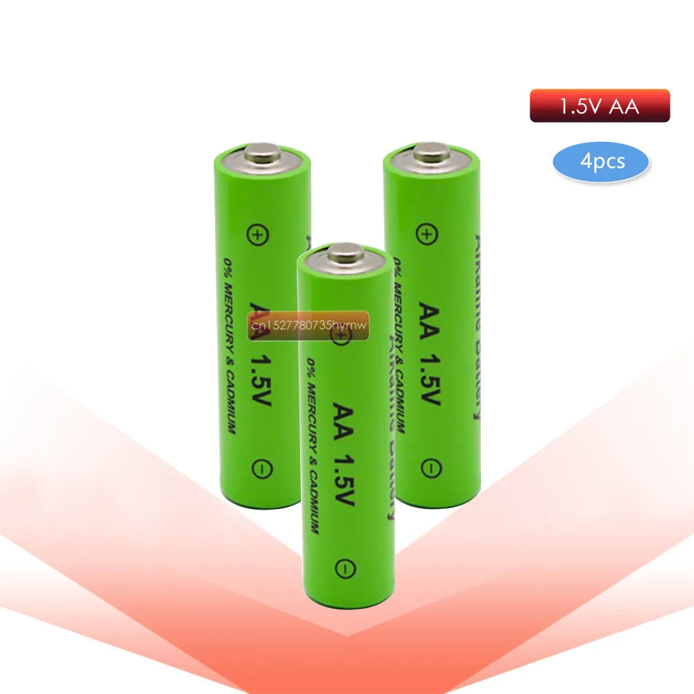 4pc 1.5V AA rechargeable battery cell 2000-3000mah for torch toys clock MP3 player replace batteries Free shipping - купить по