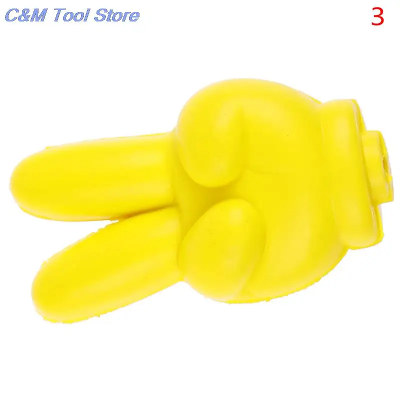 Симпатичная желтая Автомобильная вершка на палец для антенны Eva декоративные