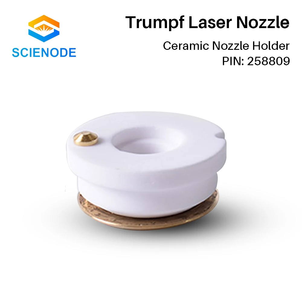 Scienode Fiber Laser Ceramic Ring For Trumpf PIN 258809 Dia.25mm Laser Cutting Head Nozzle Holder Parts Ceramics Accesories Kits enlarge