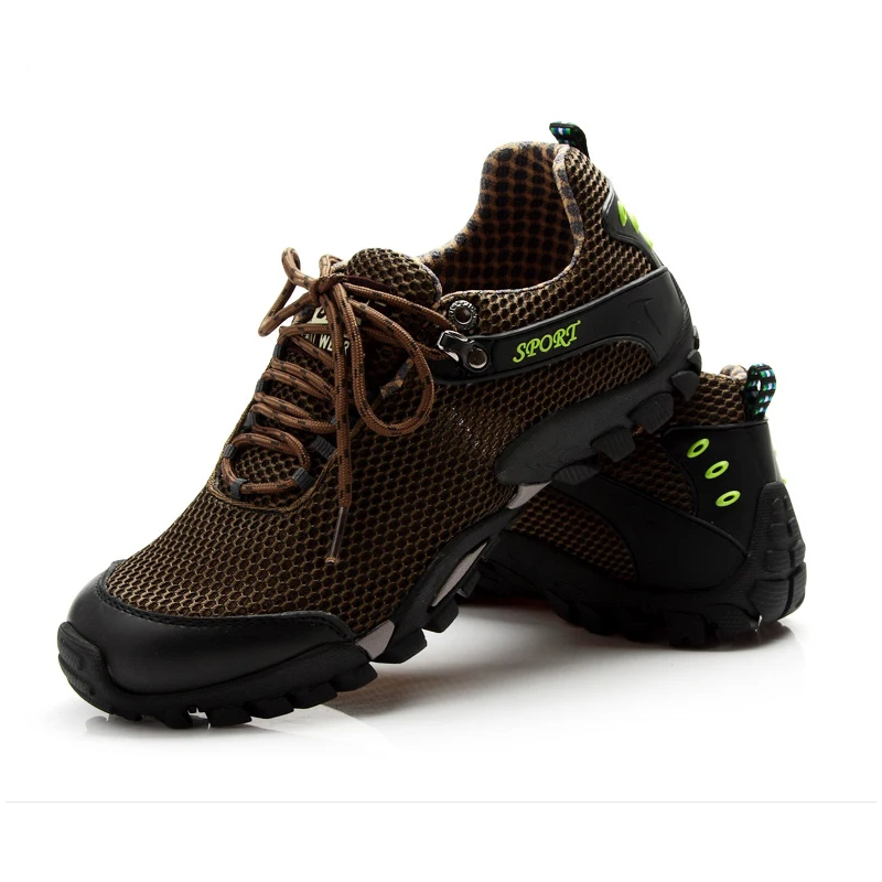 MANLI Летняя мужская походная обувь дышащая сетка для кемпинга альпинизма