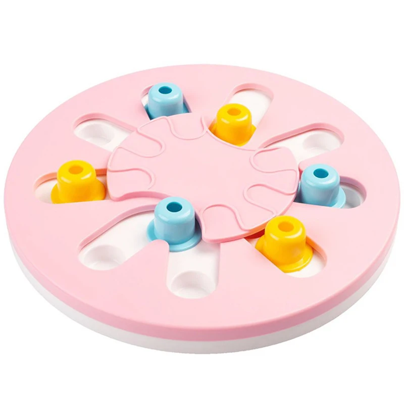 Pet Training Puzzle Dog Toy Slow Food Bowl Leaking Reward Game Disc Board Funny Biting Interactive Supplies | Дом и сад