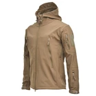 Уличная одежда из мягкой кожи акулы, водонепроницаемая ветрозащитная мужская куртка для альпинизма, осенне-зимняя плотная бархатная одежда
