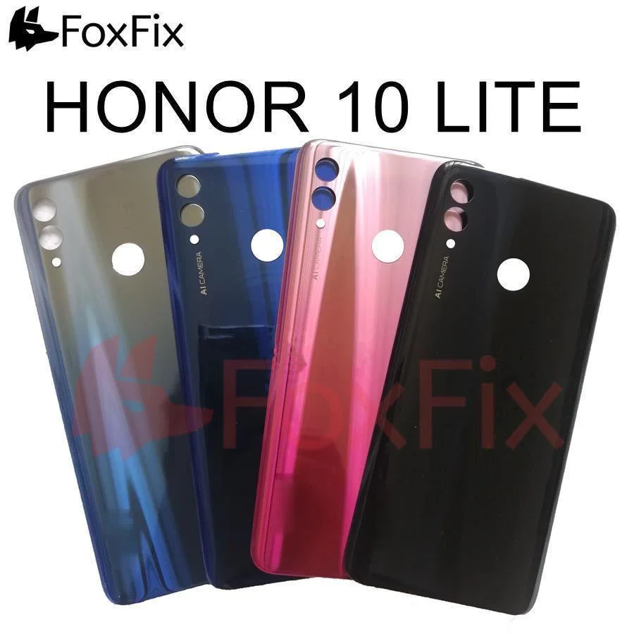 Задняя крышка для Honor 10 Lite задняя батарейного отсека корпус Huawei Крышка с