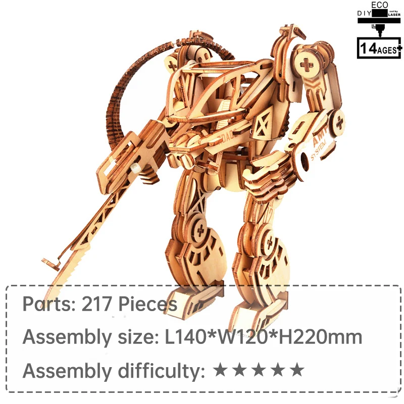 

Деревянный механический доспех, набор для сборки деревянных изделий, коллекционные игрушки, декоративные игрушки, деревянные поделки, разв...
