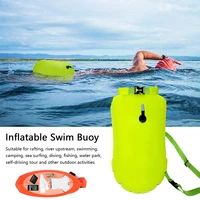 outdoor safety swimming buoy multifunction swim float bag with waist belt waterproof pvc lifebelt storage bag for water sports