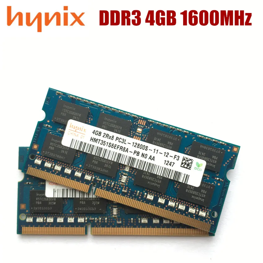 Набор микросхем Hynix 2 ГБ 4 8 PC3L 12800S DDR3 2G 4G 8G 1600 МГц память для ноутбука модуль ОЗУ