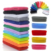 candy colored elastic fitness yoga hair band sports sweat absorbent towel headwear face wash headband hair accessories gifts