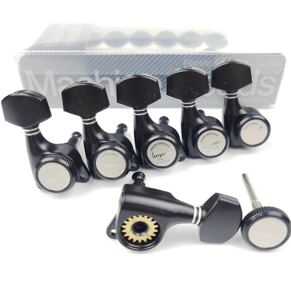 1 set gitarre locking tuners elektrische gitarre mechaniken mechaniken schloss string tuning pegs schwarz 【made in korea】 free global