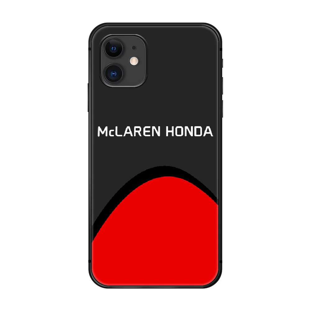 

Mclaren car Logo Phone Case Cover Hull For iphone 5 5s se 2 6 6s 7 8 plus X XS XR 11 PRO MAX black waterproof silicone