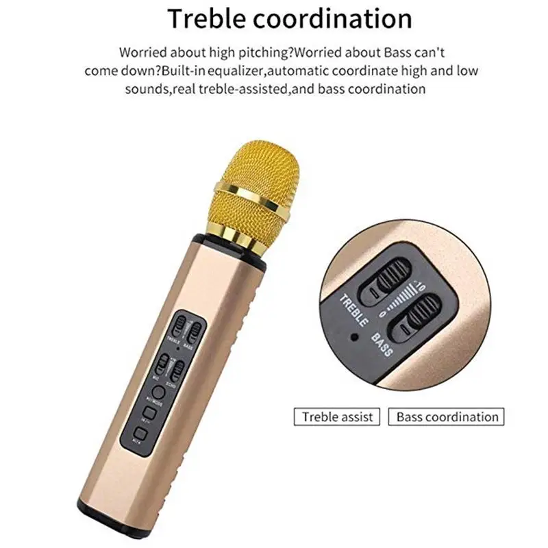 FELYBY мобильный телефон сокровище беспроводной Bluetooth микрофон многофункциональный двойной динамик частный режим портативный умный микрофон